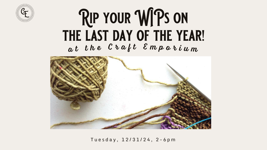 Rip your WIPs with us on the last day of the year!