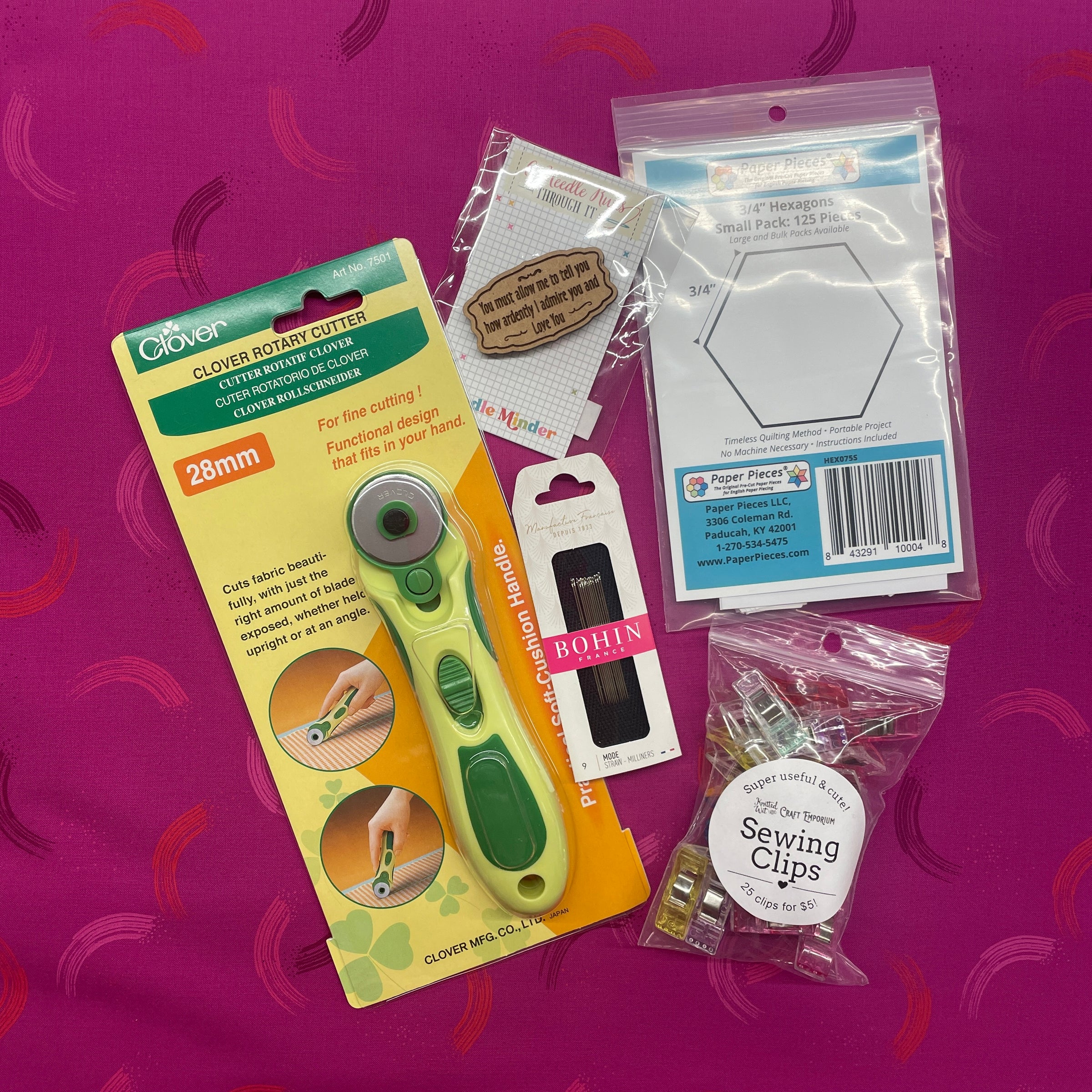 English Paper Piecing supplies